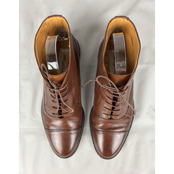 Mezlan Camden Leather Ankle Boots Mens 9.5 Brown Lace Up Made in Spain main image 5